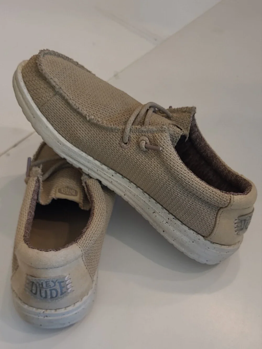 Hey Dude Wally Sport Mesh Boat Shoe Low-Top Loafer Slip-On Moccasin Sneakers